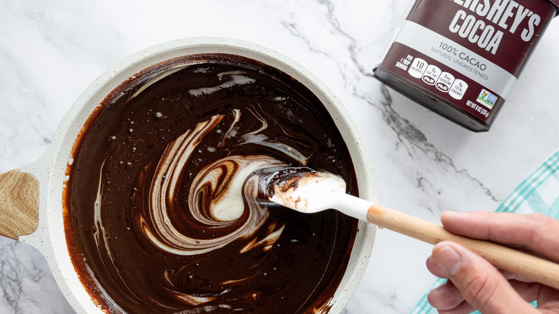 condensed milk added to mixture