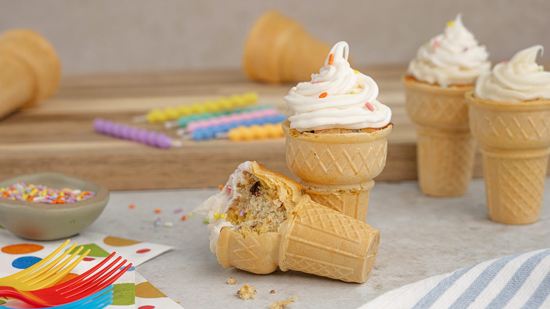 ice cream cone cupcakes