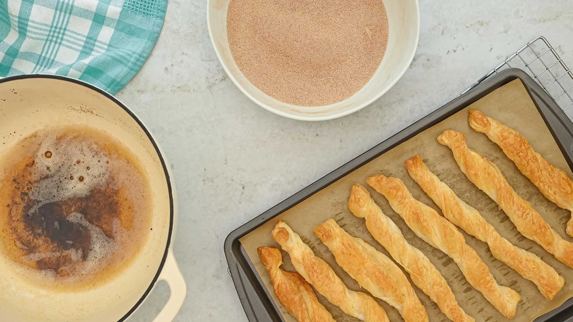 freshly baked churros