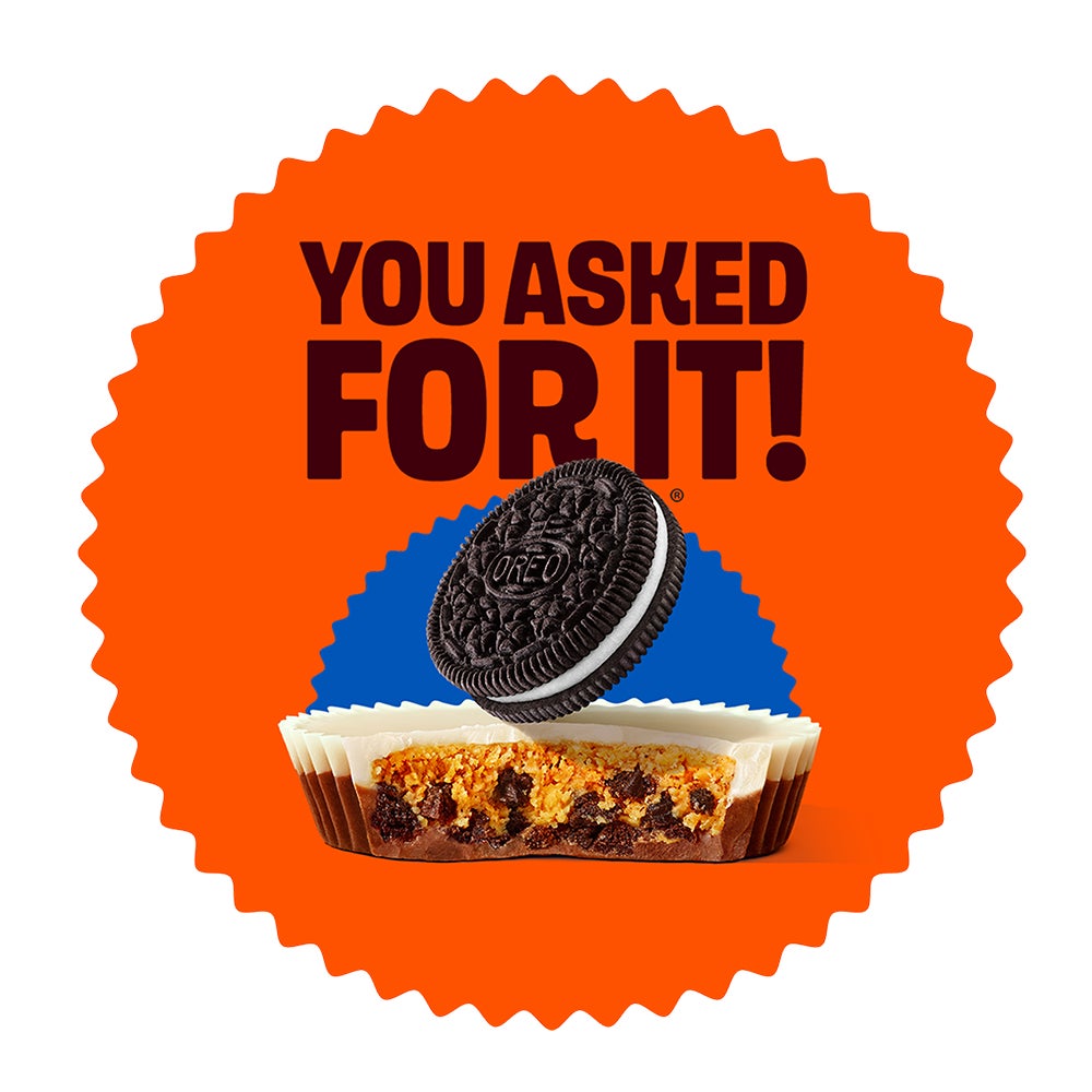 reeses oreo cup cross section