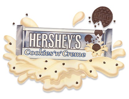 vintage cookies n creme hersheys packaging