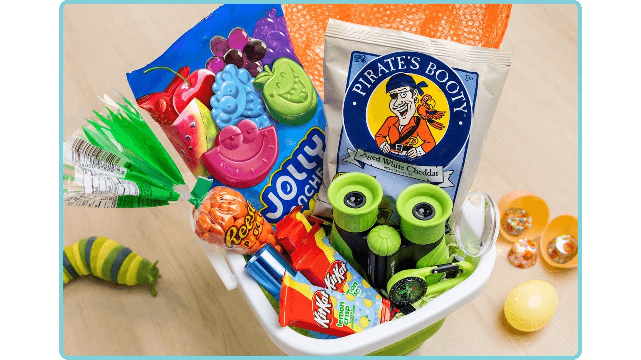 bugs and butterflies themed easter basket