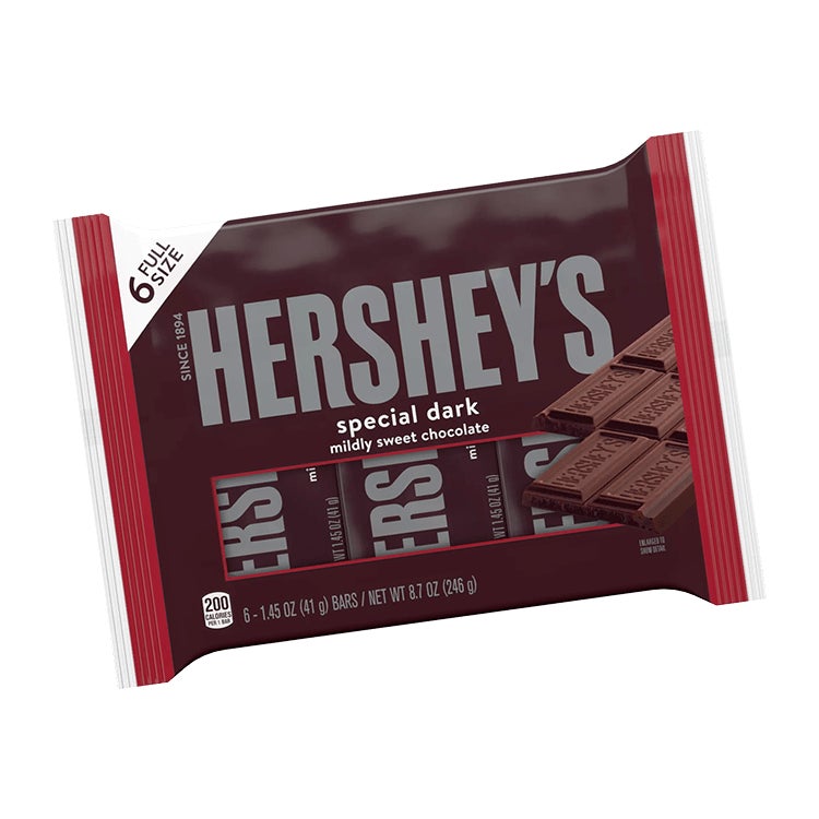 pack of hersheys special dark chocolate candy bars
