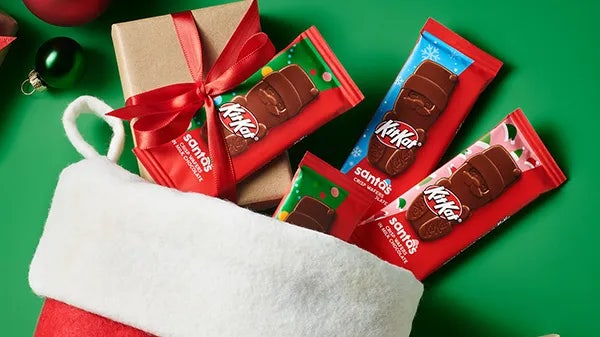 kit kat milk chocolate snack size santas candy bars